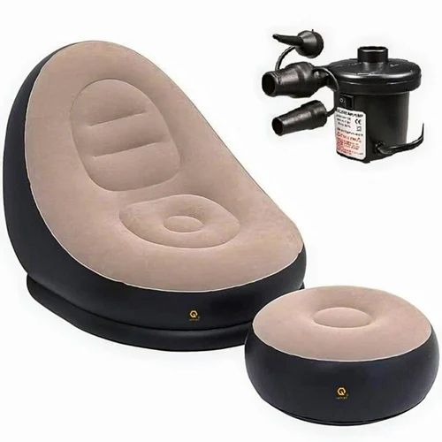 Inflatable Sofa with Foot Rest and Air Pump