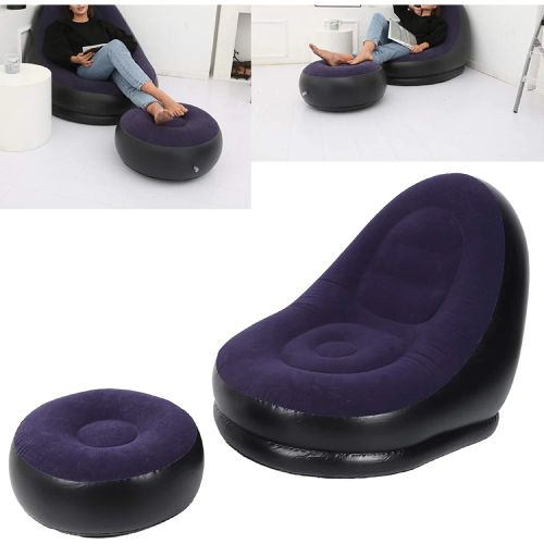Inflatable Sofa with Foot Rest and Air Pump