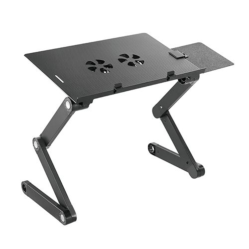 Adjustable laptop stand with mouse pad and Cooling fan
