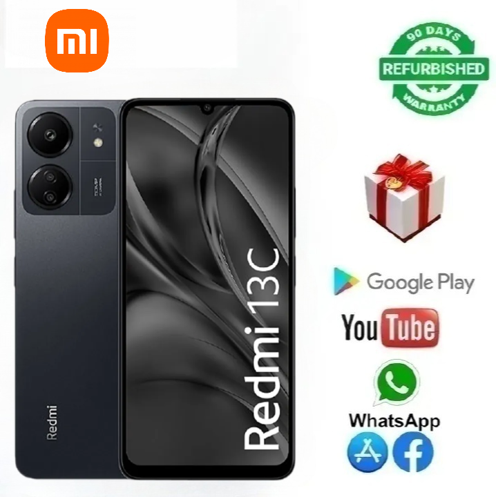 Refurbished Xiaomi Redmi 13C 256GB 128GB 6.74" 5000mAh Fingerprint unlock phone Dual SIM 4G phone Refurbished Phone SmartPhones Mobile Phones 128GB phone 4G Phone Xiaomi phone smartphone Smart Phone