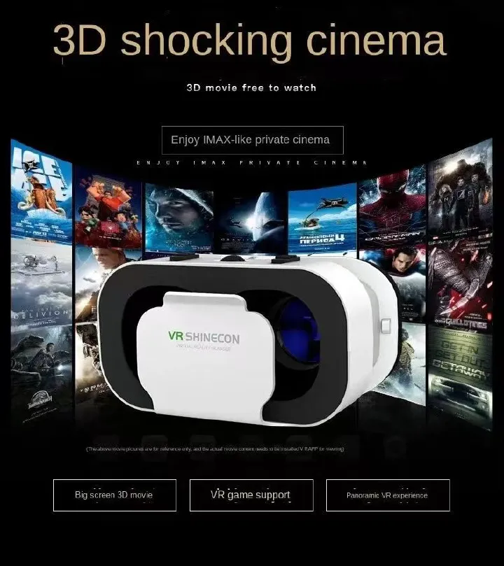Factory VR Glasses Virtual Reality Qianhuan 5th Generation G05 Phone 3D Eye Lens Wearable Helmet Digital Glasses