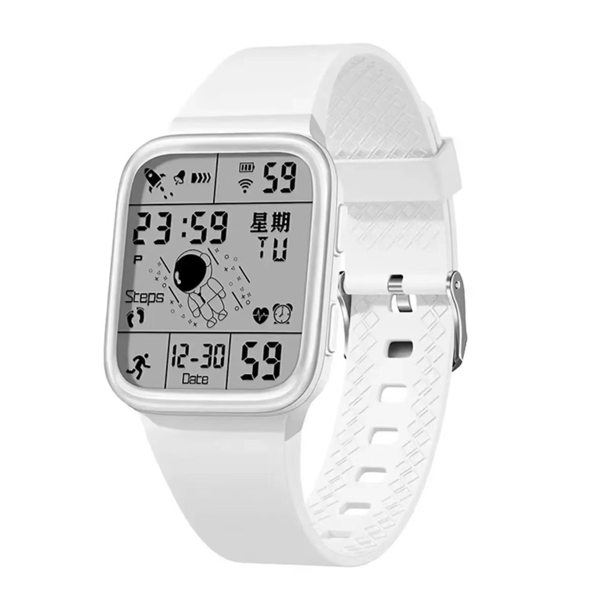 2023 new black technology astronaut male and female student children's waterproof multi-functional sports waterproof internet celebrity electronic watch