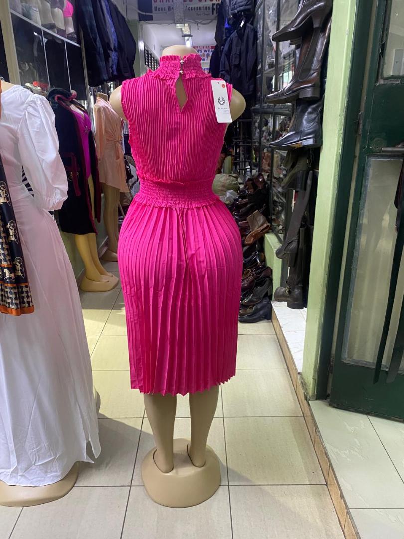 Fashion ladies pleat dress