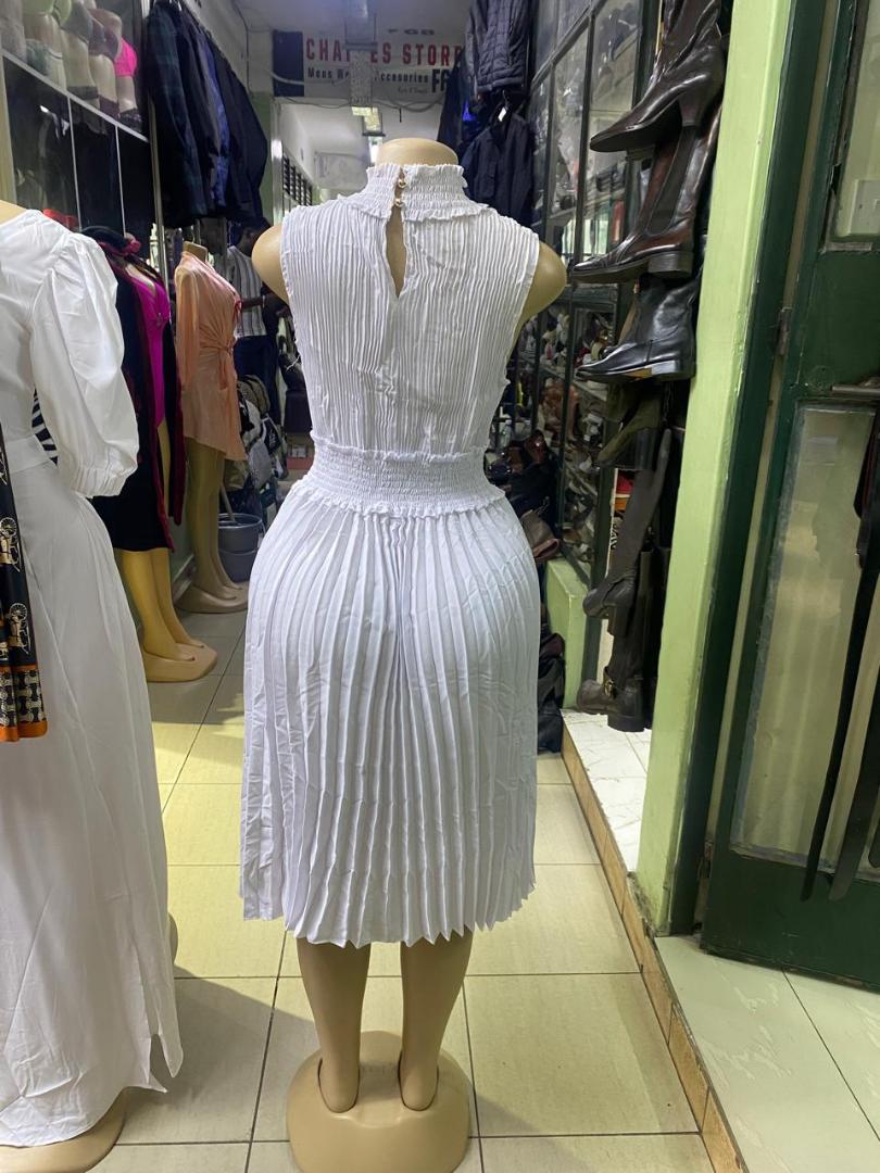 Fashion ladies pleat dress