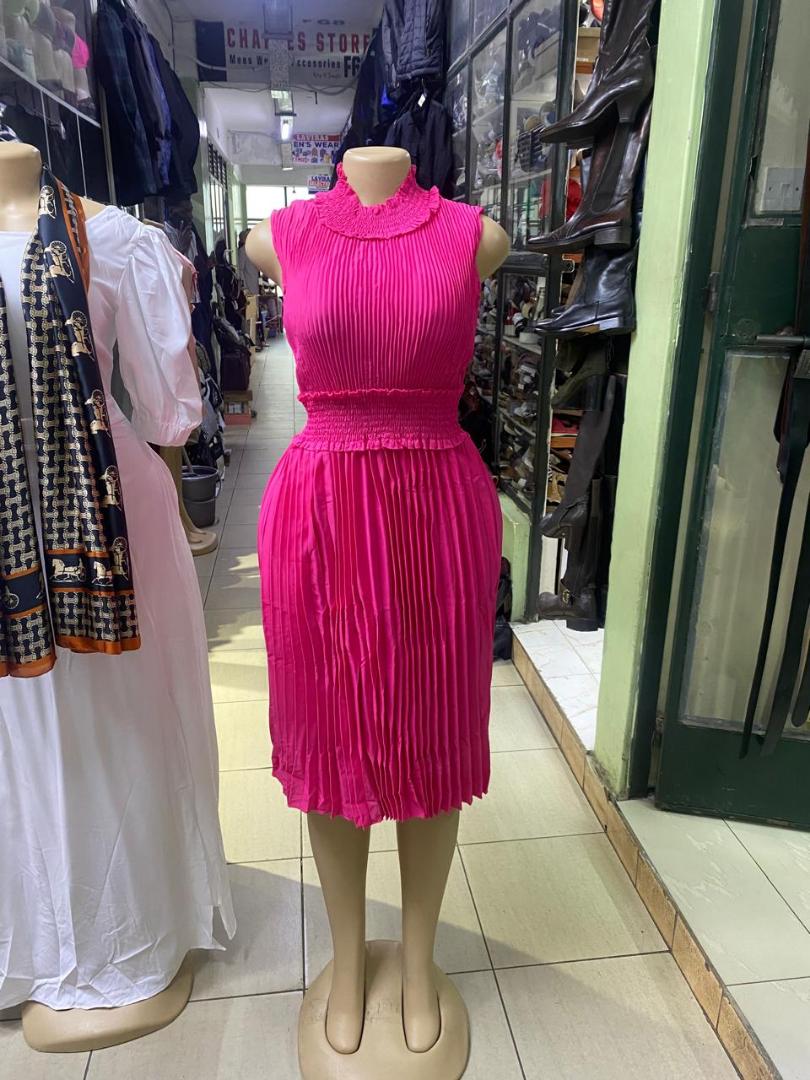 Fashion ladies pleat dress