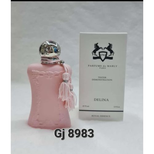 Parfum De Marley Delina Royal Essence Perfume Delina by Parfums de Marly is a Floral fragrance for women. Delina was launched in 2017. The nose behind this fragrance is Quentin Bisch. Top notes are Li