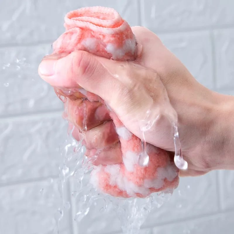 Anti-grease surface Towel. micro fiber material 5 IN 1 Microfiber Cleaning Drying and Cloth Absorbent Super Dish Microfiber Cloth Kitchen Towels.