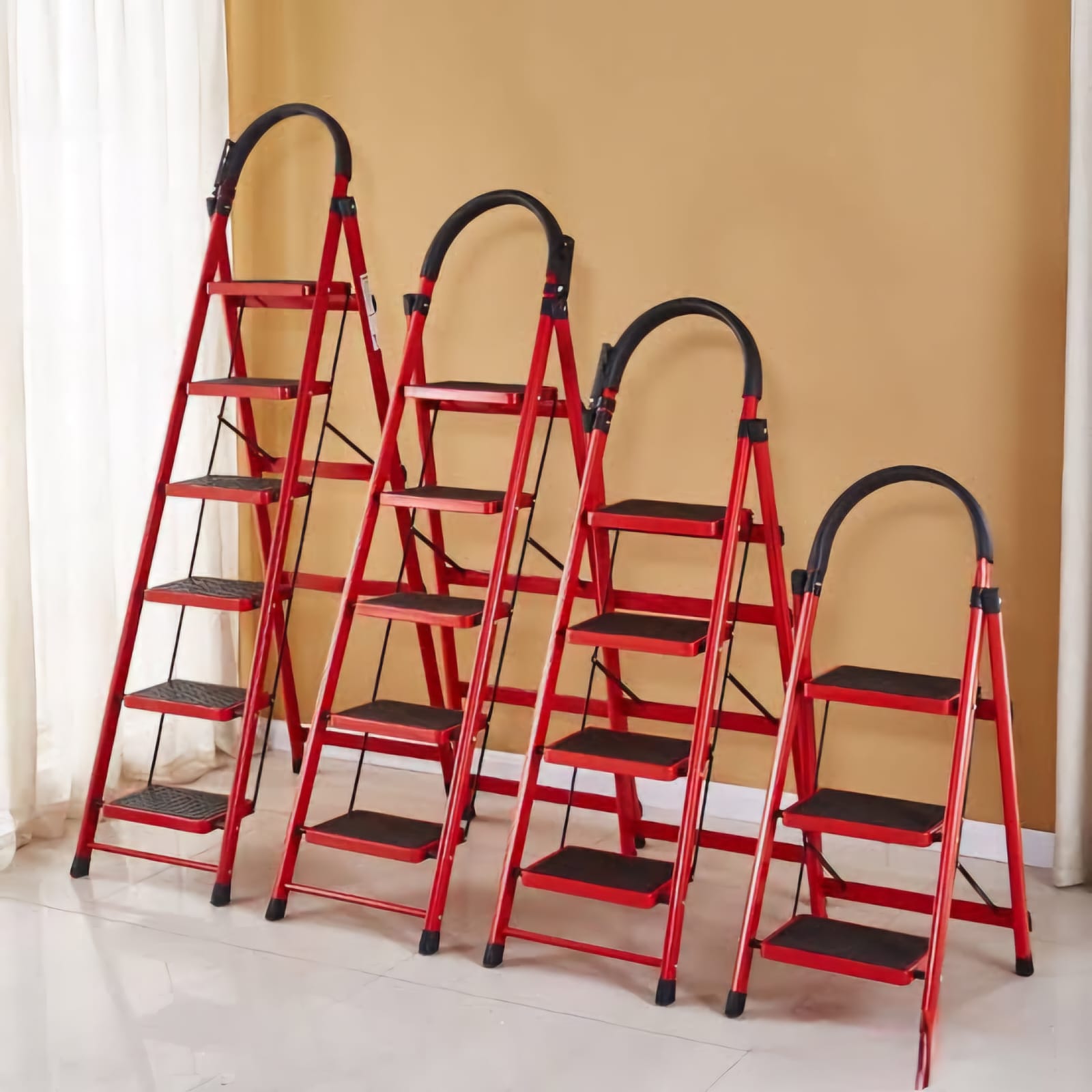 Ladders Lightweight Multi Purpose Folding Ladder for Home Kitchen Office,Space Saving
