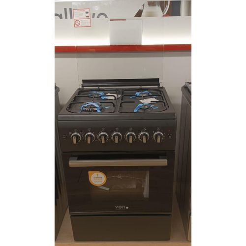 CLEARANCE OFFER VON 58 X 58, 4 Jet Pool Gas Burners Free Standing Cooker + Electric Oven