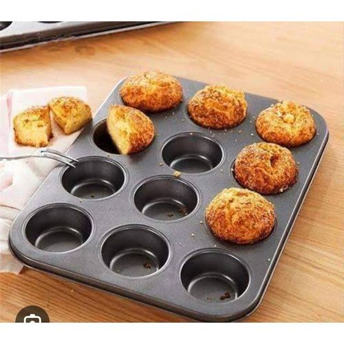 CLEARANCE OFFER 12-Piece Nonstick Cupcake Tray - Perfect for Baking and Serving