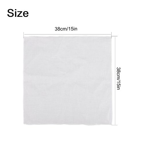 13pcs 100% Cotton White Handkerchiefs, LEDream 15''x15'' Men's Hankies, Classic Pocket Square for Business and Wedding