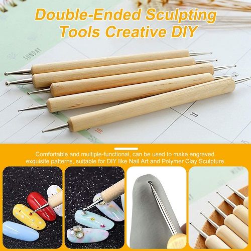24 Pcs Polymer Clay Tools Set, LEDream Modeling Pottery Clay Sculpting Tools Kits for DIY