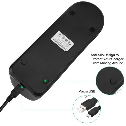 Charging Station Fit for PS4 Controller, LEDream Fast Dual Charging Dock Fit for Sony PlayStation 4 Wireless Dualshock Controllers, Charger Stand with LED Indicator, USB Cable