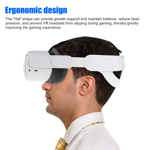 LEDream Adjustable Head Strap Fit for Oculus Quest 2 VR Headset with Head Cushion, Replacement Elite Strap for Meta/Oculus Quest 2, Comfortable Protective Head Strap Enhanced Support Reduce Pressure