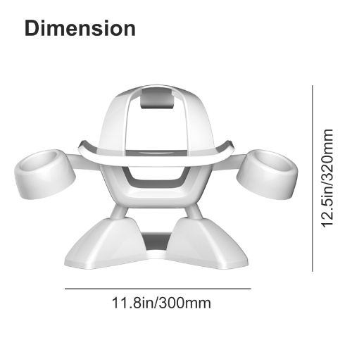 VR Stand, LEDream VR Headset Display Holder and Controller Mount Station Fit for Oculus Quest 2, Meta Quest, Rift S, Valve Index, VR Accessories Desktop Storage Stand