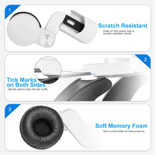 Adjustable Ear Muffs Fits for Meta Oculus Quest 2 Accessories VR Headset, LEDream Sound Earmuffs Enhance Sound Effect Fit for Oculus Quest 2, Meta Quest 2, Elite Head Strap, FIIT VR T2, T2power