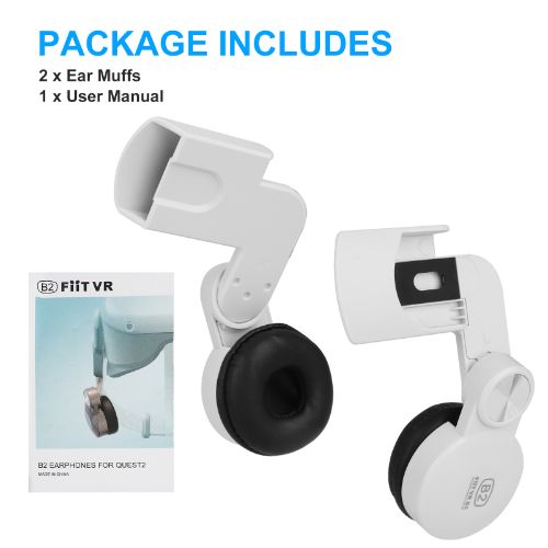 Adjustable Ear Muffs Fits for Meta Oculus Quest 2 Accessories VR Headset, LEDream Sound Earmuffs Enhance Sound Effect Fit for Oculus Quest 2, Meta Quest 2, Elite Head Strap, FIIT VR T2, T2power