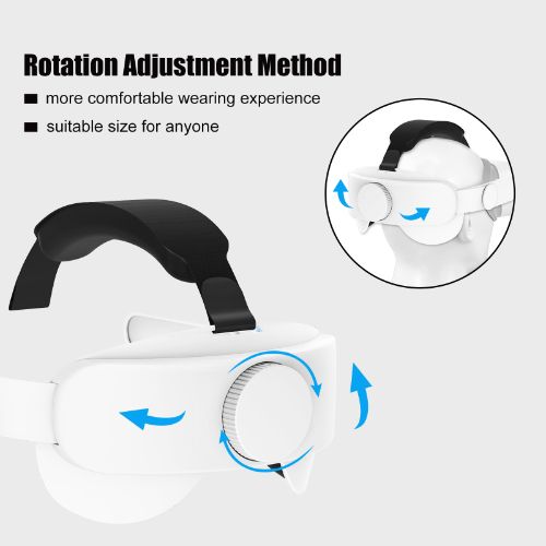 LEDream Adjustable Head Strap Fit for Oculus/Meta Quest 2 VR Headset, Replacement for Elite Strap, VR Headband Strap for Oculus Quest 2, Enhanced Support and Comfort in VR Gaming