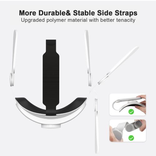 LEDream Adjustable Head Strap Fit for Oculus/Meta Quest 2 VR Headset, Replacement for Elite Strap, VR Headband Strap for Oculus Quest 2, Enhanced Support and Comfort in VR Gaming