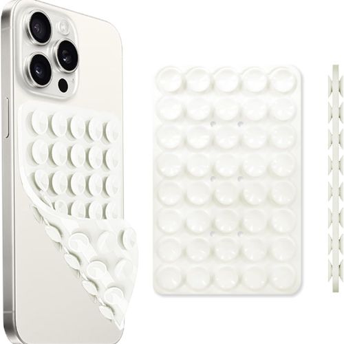 Silicone Suction Cup Phone Case Mount Double Sided, Phone Accessories Hands-Free Strong Grip Holder for Selfies and Videos, Silicon Phone Stand Fits for iPhone and Android, 1pcs