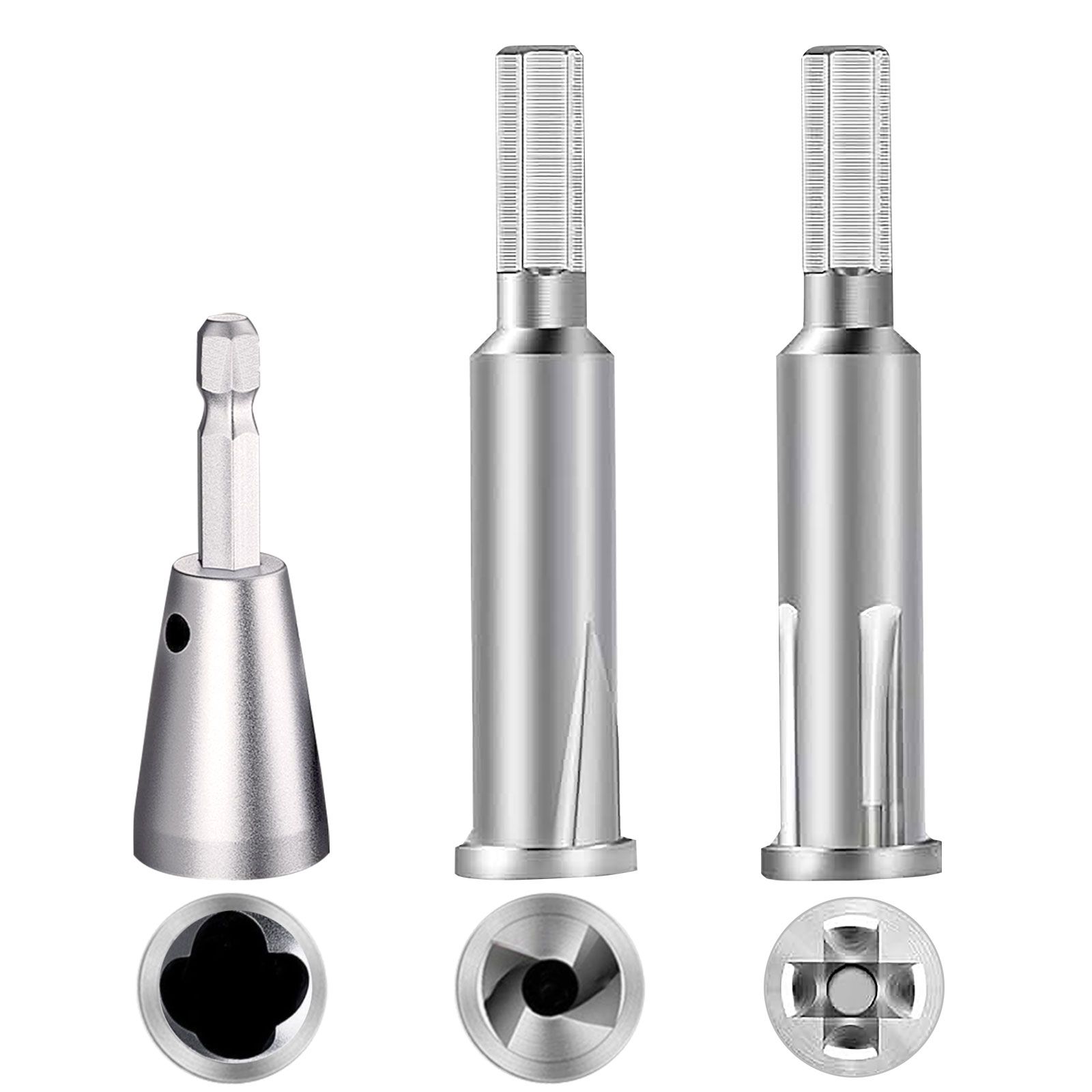 3pcs Wire Stripping & Twisting Tool Electrical Drill Wire Stripper Cable Nut Twister for Cable Quick Stripping