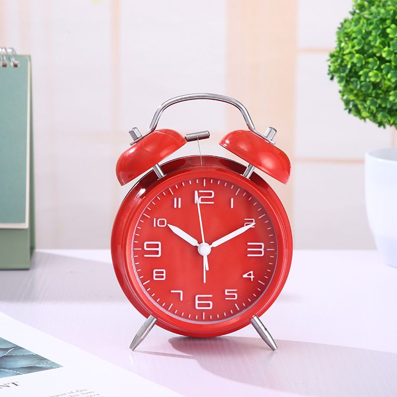 Twin Bell Loud Alarm Clock for Heavy Sleepers with Backlight, Battery Operated Old Fashioned Alarm Clock for Bedrooms and Home Decoration(Retro)