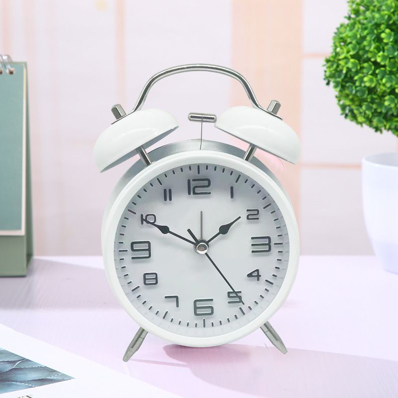 Twin Bell Loud Alarm Clock for Heavy Sleepers with Backlight, Battery Operated Old Fashioned Alarm Clock for Bedrooms and Home Decoration(Retro)