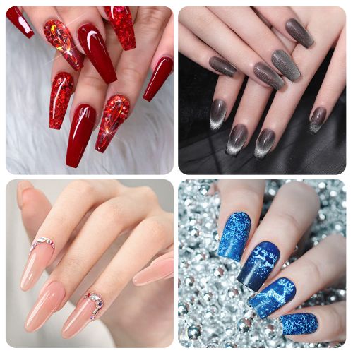 1000pcs Half Cover French Nail Tips, Acrylic Fake Nails with Case, 10 Sizes False Nails Tips