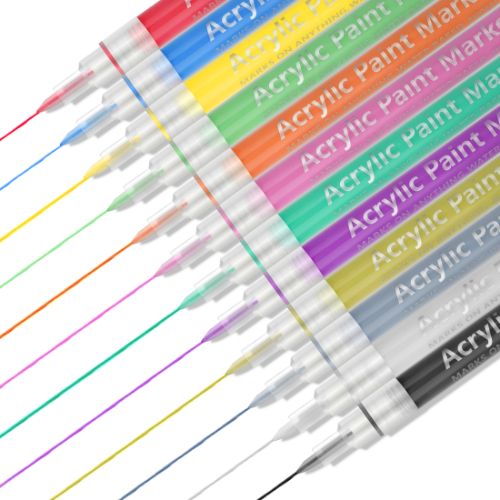 12 Colors 3D Nail Art Pens, Graffiti Nail Dotting Tools, Manicure Nail Pens