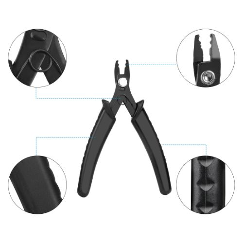 2200pcs Crimp Beads Kit with Plier for Jewelry Making Necklace Bracelet DIY, Crimp Tubes, 3 Sizes, 4 Colors