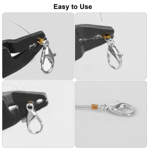 2200pcs Crimp Beads Kit with Plier for Jewelry Making Necklace Bracelet DIY, Crimp Tubes, 3 Sizes, 4 Colors