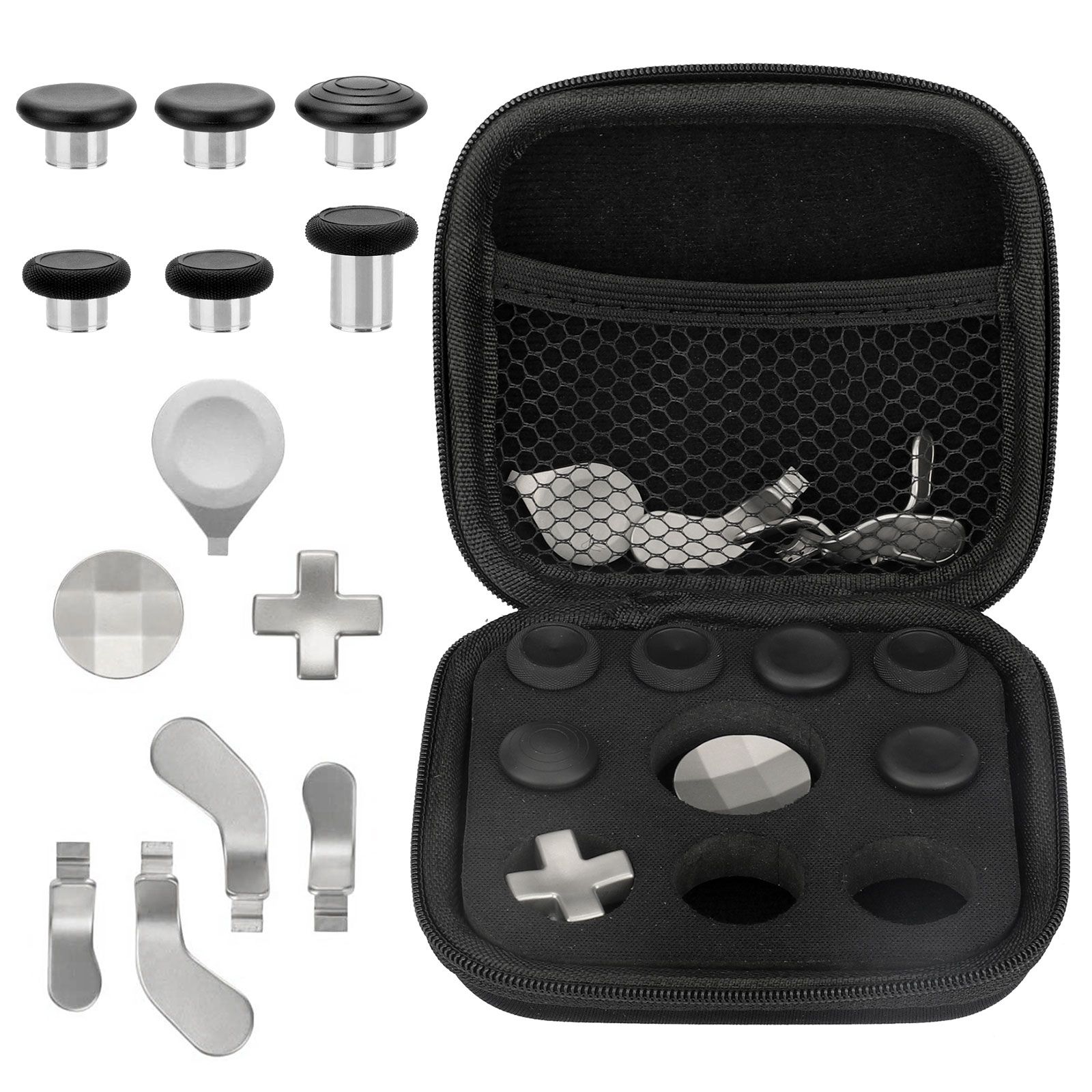 17-in-1 Metal Replacement Parts Fit for Xbox One Elite Series 2 Controller, Thumbsticks Back Paddles Accessories for Xbox Elite Series 2/Series 2 Core Controller