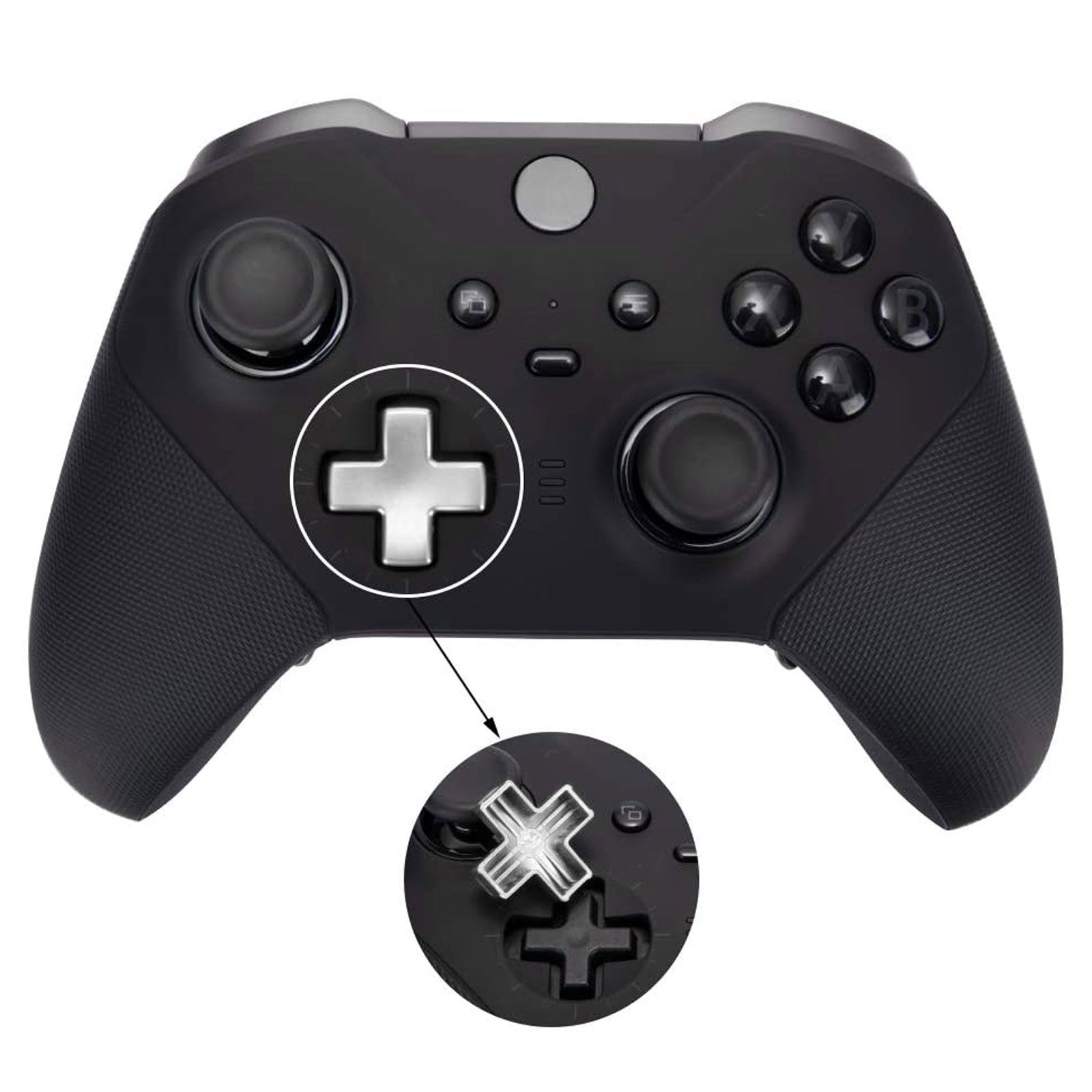 17-in-1 Metal Replacement Parts Fit for Xbox One Elite Series 2 Controller, Thumbsticks Back Paddles Accessories for Xbox Elite Series 2/Series 2 Core Controller