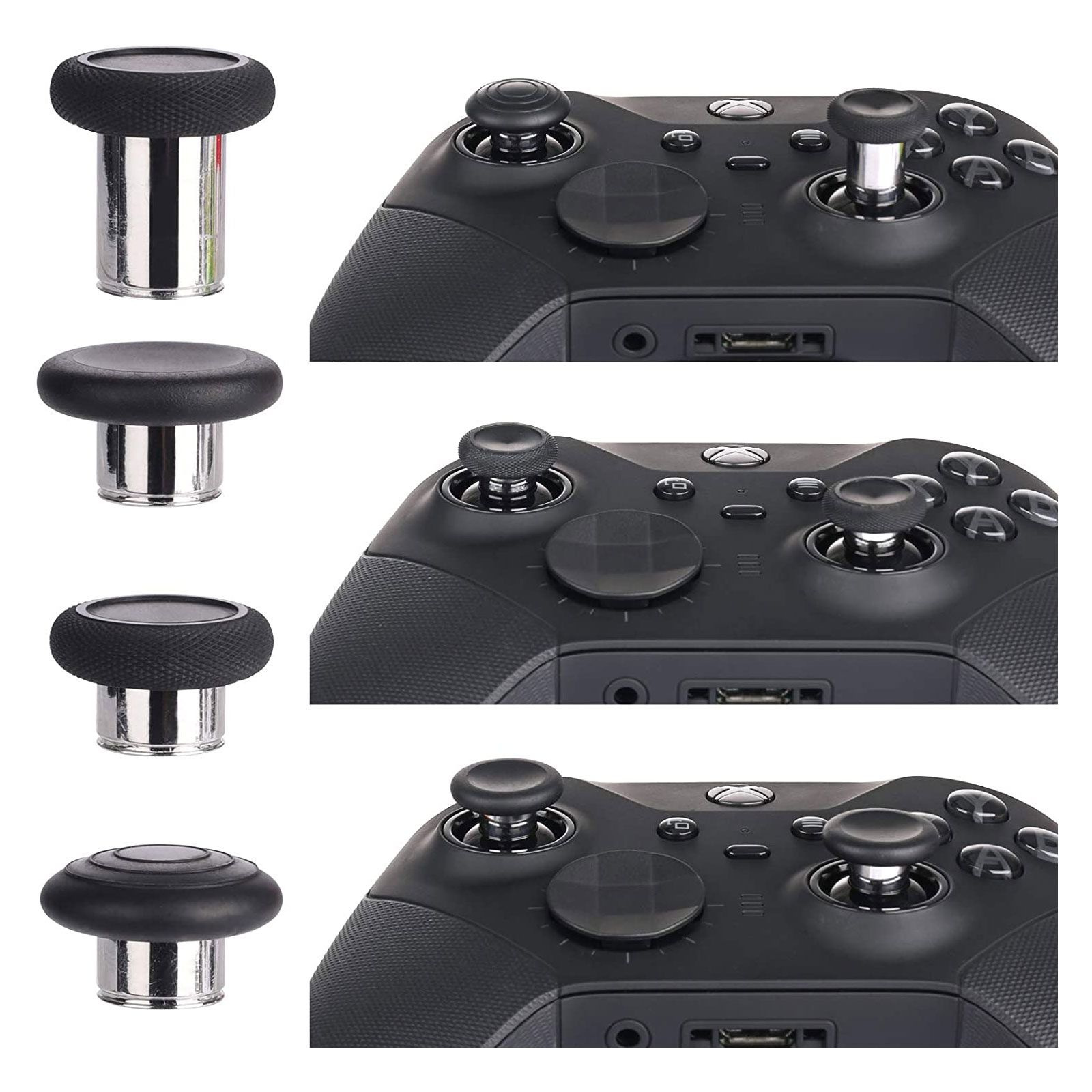 17-in-1 Metal Replacement Parts Fit for Xbox One Elite Series 2 Controller, Thumbsticks Back Paddles Accessories for Xbox Elite Series 2/Series 2 Core Controller