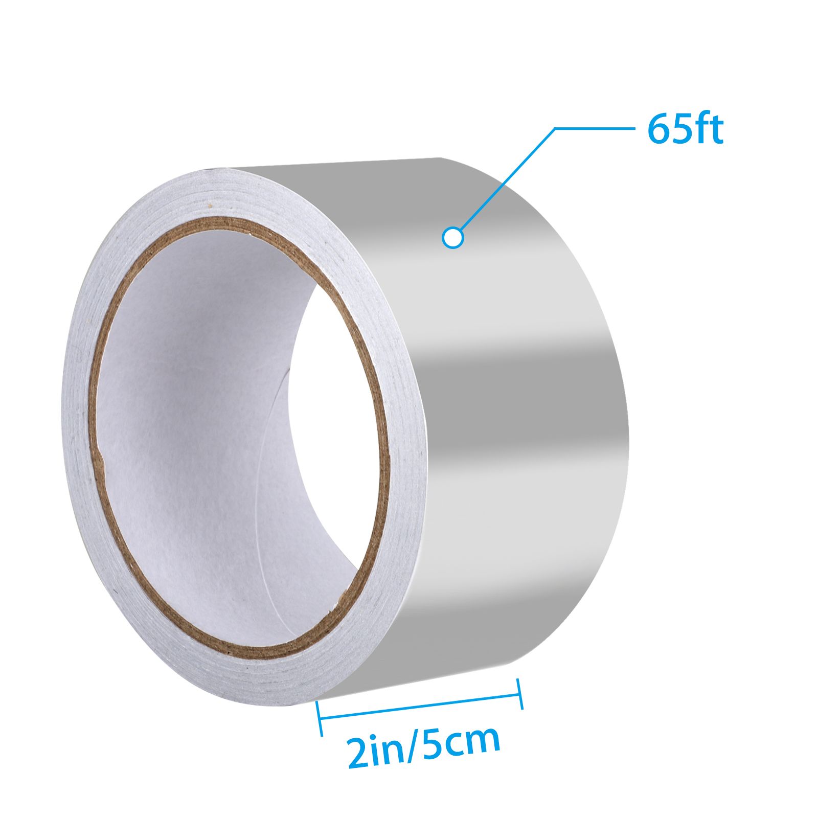 3/2/1pcs Aluminum Foil Heat Shield Tape HVAC Heating A/C Sealing Adhesive, 19.8 x 5.1cm Silver