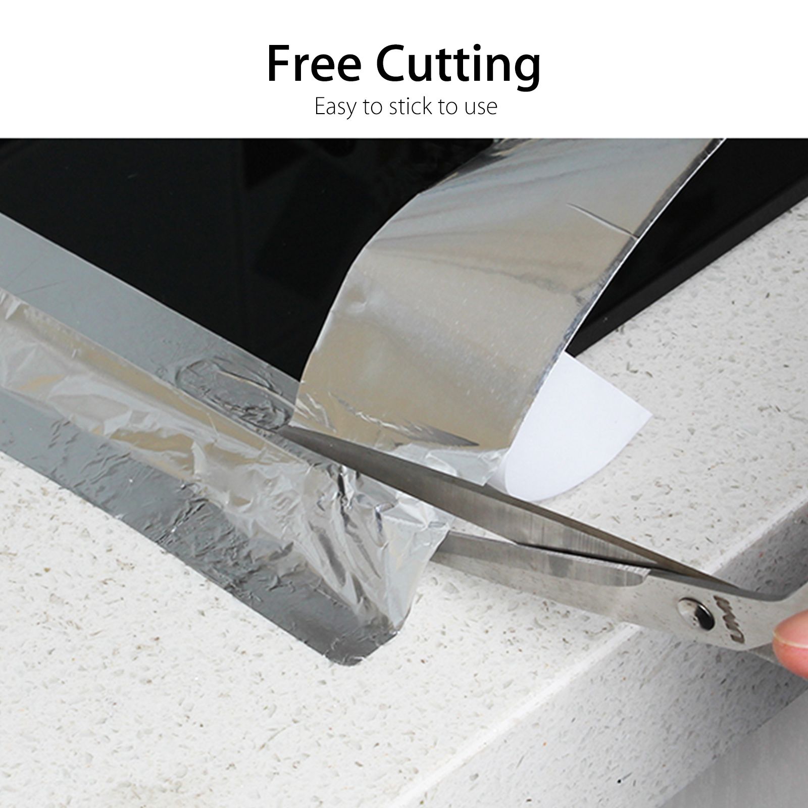 3/2/1pcs Aluminum Foil Heat Shield Tape HVAC Heating A/C Sealing Adhesive, 19.8 x 5.1cm Silver