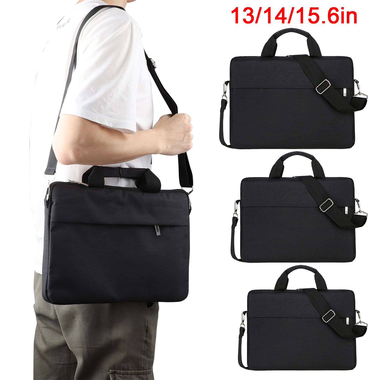 Laptop Shoulder Bag, 13/14/15.6 inch Laptop Sleeve Case Waterproof Notebook Carrying Case with Strap for MacBook Air Pro Lenovo Acer Asus Dell Lenovo HP Samsung