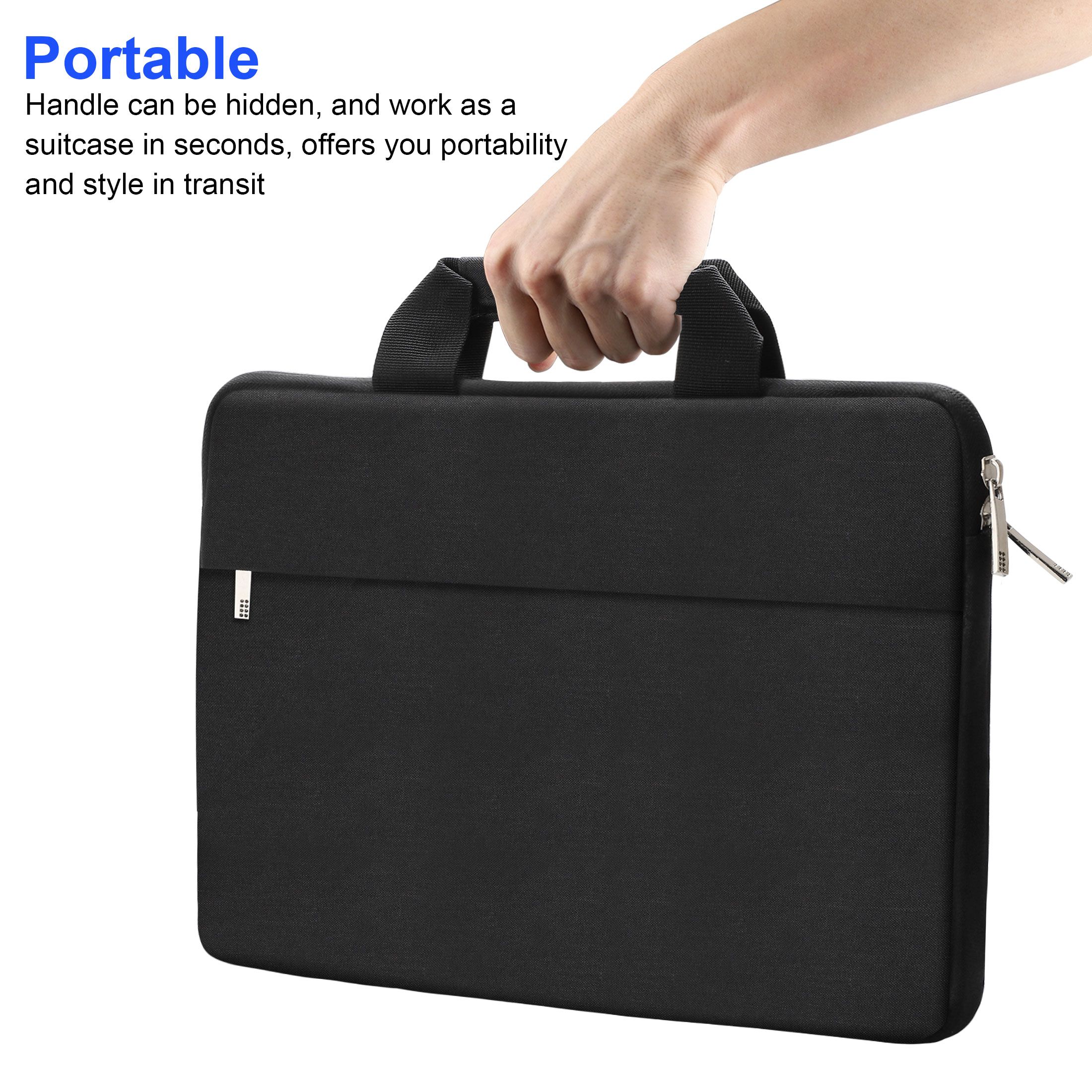 Laptop Shoulder Bag, 13/14/15.6 inch Laptop Sleeve Case Waterproof Notebook Carrying Case with Strap for MacBook Air Pro Lenovo Acer Asus Dell Lenovo HP Samsung