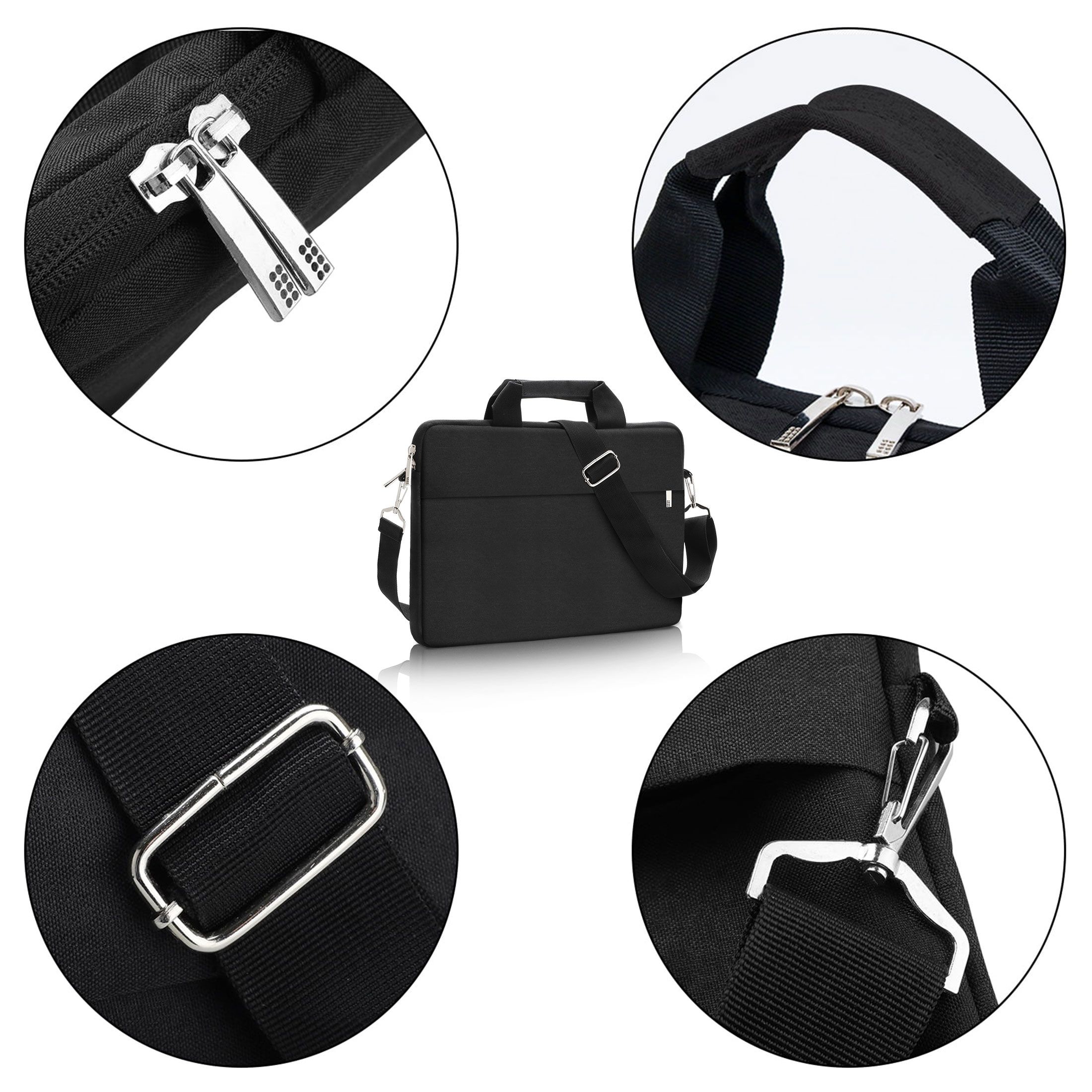 Laptop Shoulder Bag, 13/14/15.6 inch Laptop Sleeve Case Waterproof Notebook Carrying Case with Strap for MacBook Air Pro Lenovo Acer Asus Dell Lenovo HP Samsung