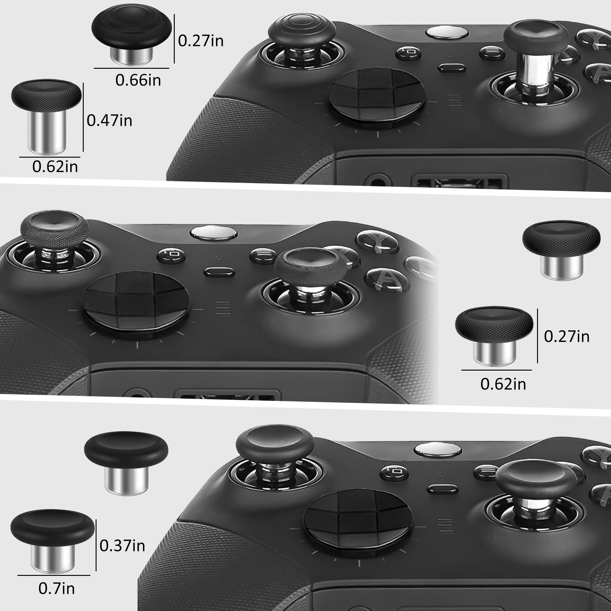 Replacement Paddles Thumbsticks Accessories Fit for Xbox One Elite Series 2, Xbox Elite Series 2 Core Controller