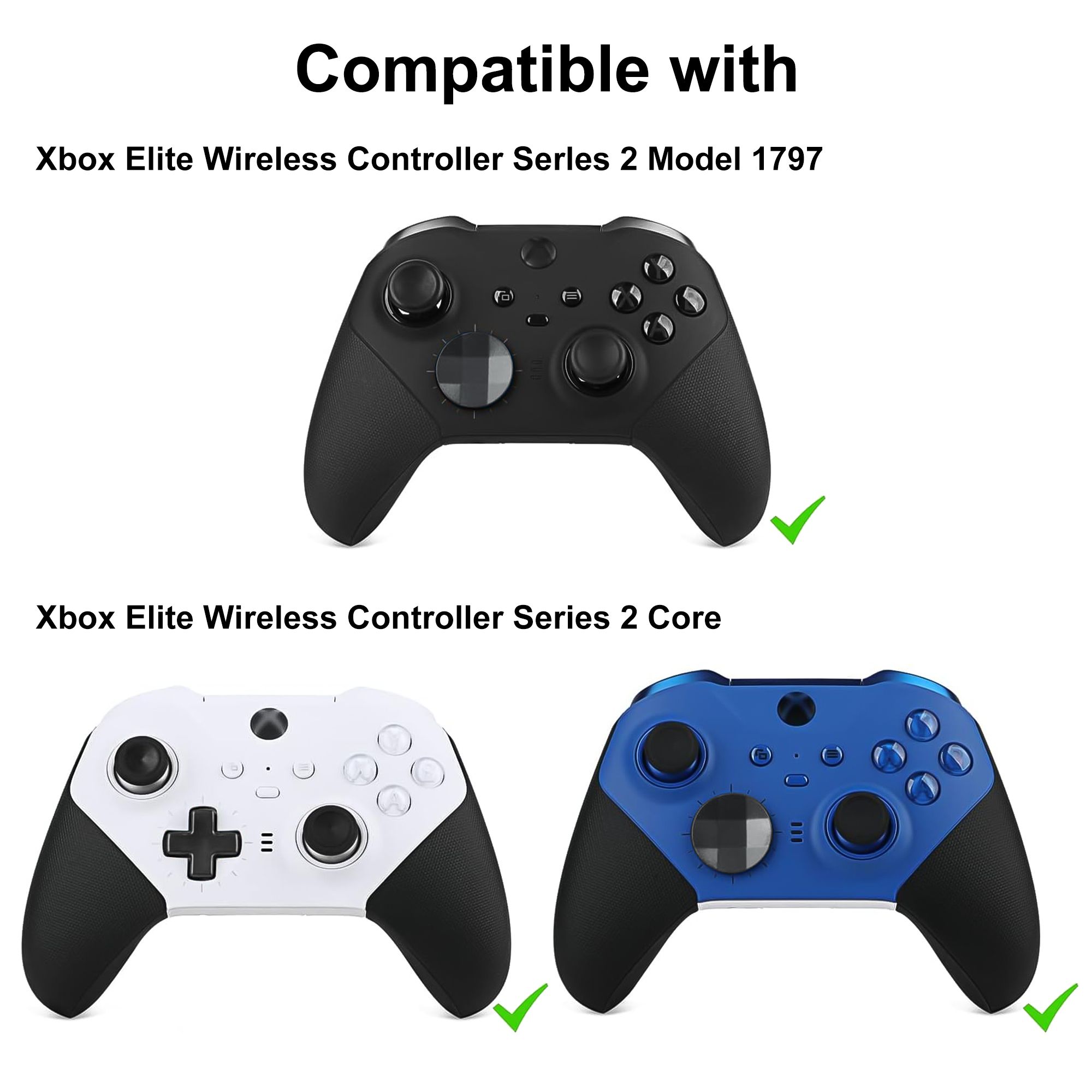 Replacement Paddles Thumbsticks Accessories Fit for Xbox One Elite Series 2, Xbox Elite Series 2 Core Controller