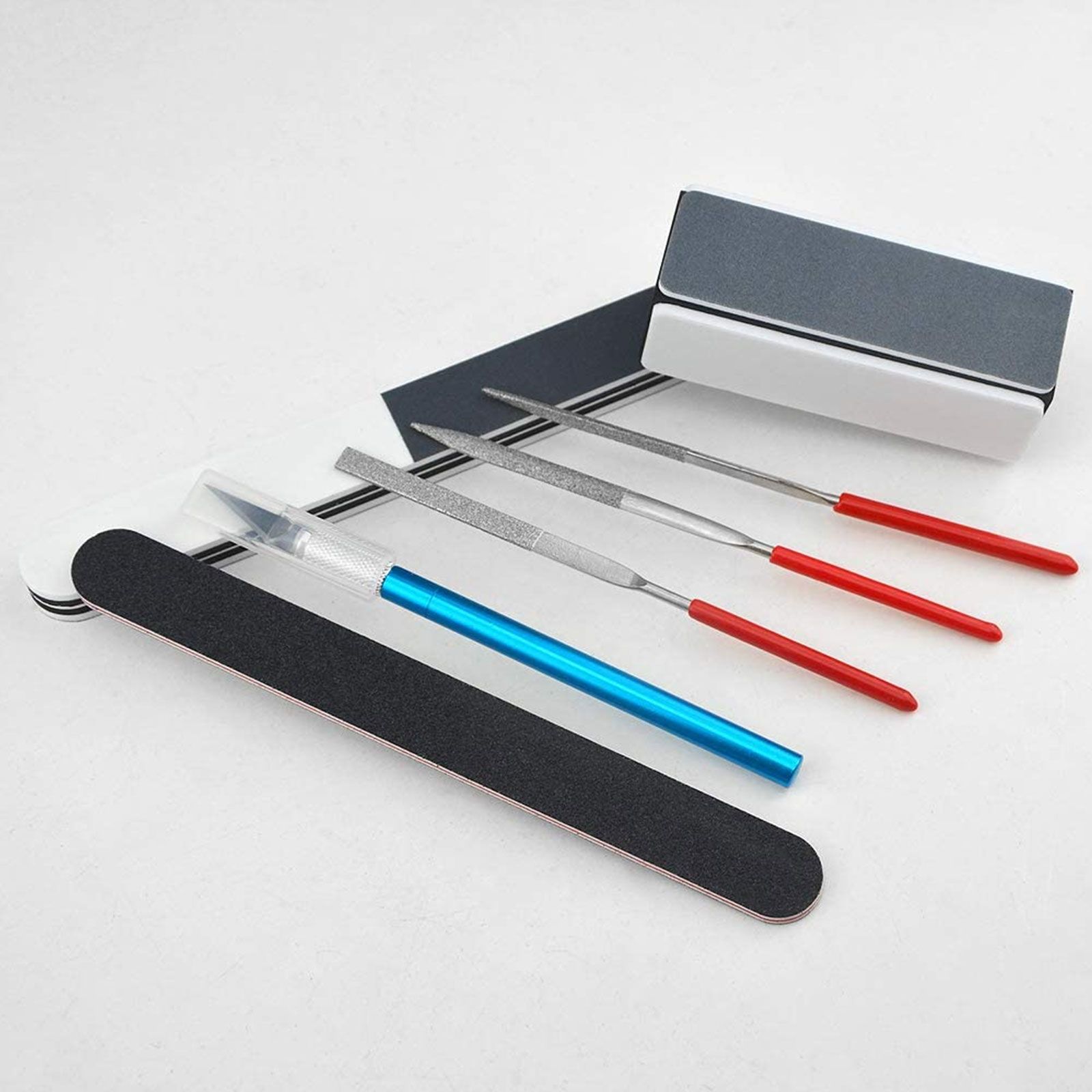 24Pcs Gundam Model Basic Tools Kit, Plastic Model Building Tools Craft Set, Hobby Building Tools Kit for Gundam, Car, Airplanes Model Assemble Building, Repairing