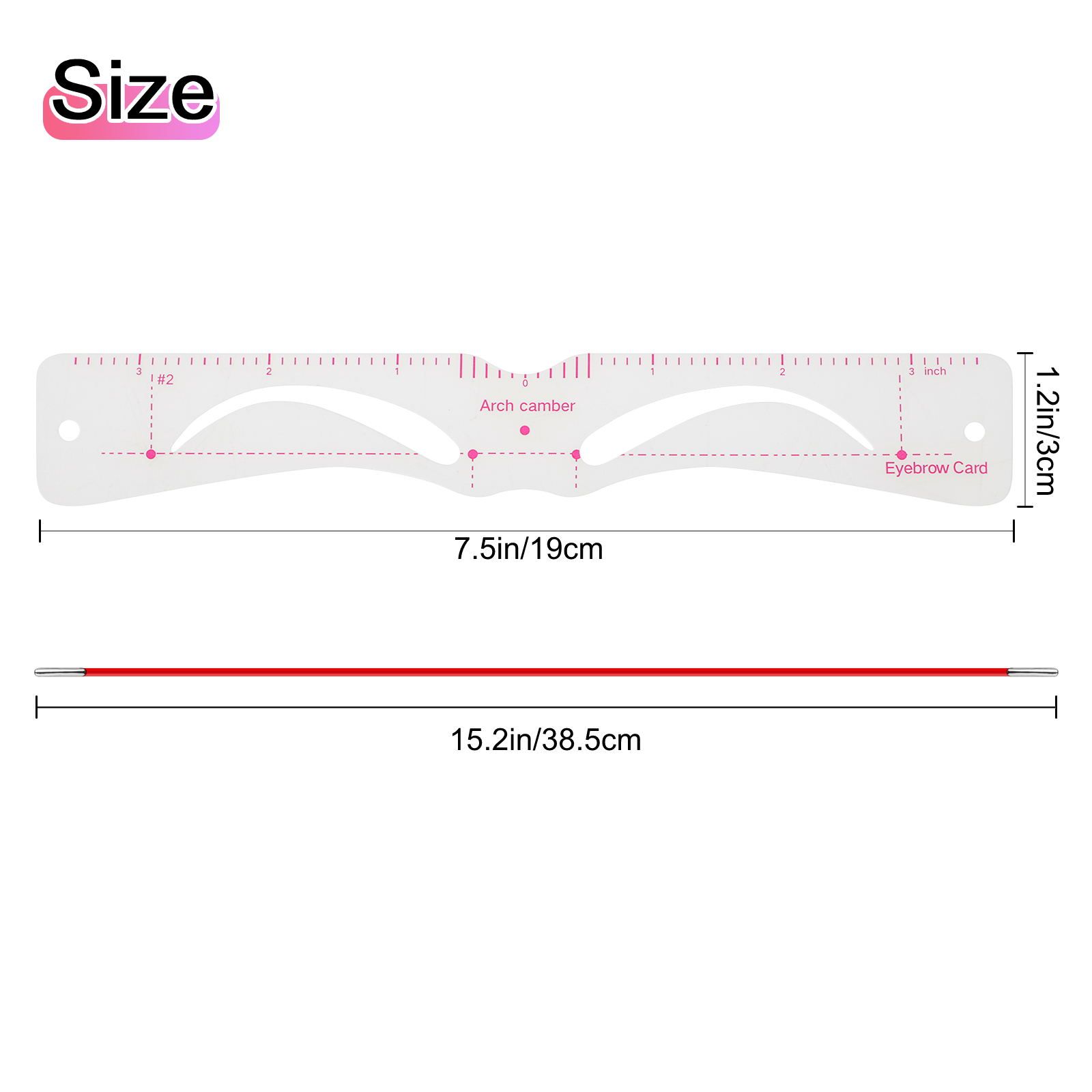 Eyebrow Stencil, 24pcs Eyebrow Shaper Kit, Reusable Eyebrow Trimming Tool for Women, Eyebrow Grooming Stencil Kit DIY Shaping Templates with Fixing Rope, 3 Mins Makeup, Suitable for 98%