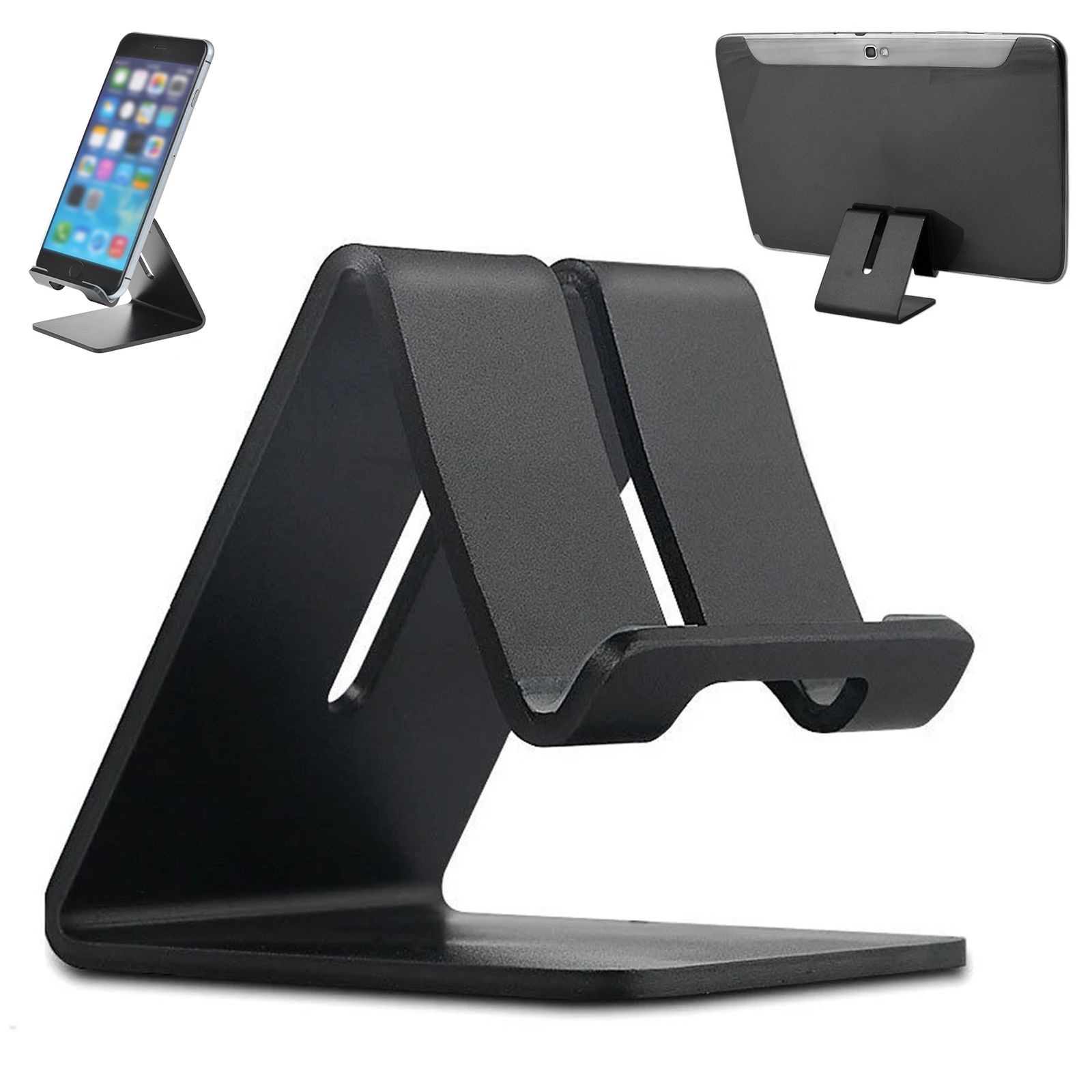 Universal Cell Phone Tablet Desk Stand Holder Mount Compatible with iPhone 14 13 Mini 12 Pro Max XR XS X 8, Samsung Galaxy S20 S9 Plus S10 S8 Note 9 8 5