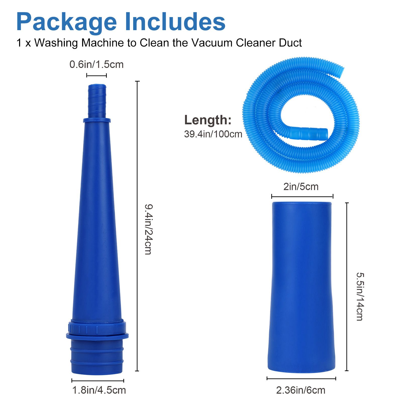 Dryer Vent Cleaner Kit Vacuum Attachment Compatible with Most Vacuum Cleaners,  Lint Remover Power Washers and Vacuum Hose Quickly Removes Lint