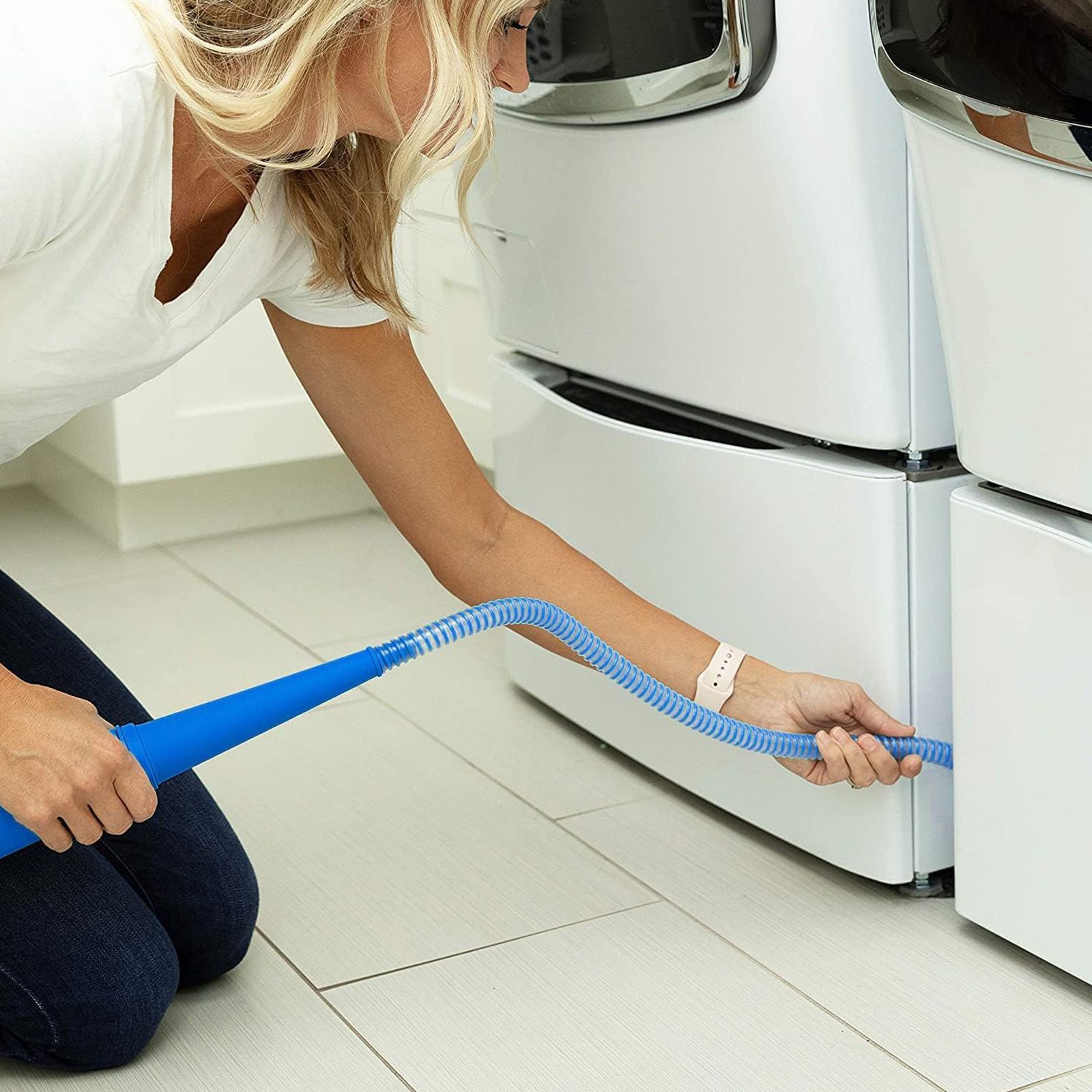 Dryer Vent Cleaner Kit Vacuum Attachment Compatible with Most Vacuum Cleaners,  Lint Remover Power Washers and Vacuum Hose Quickly Removes Lint