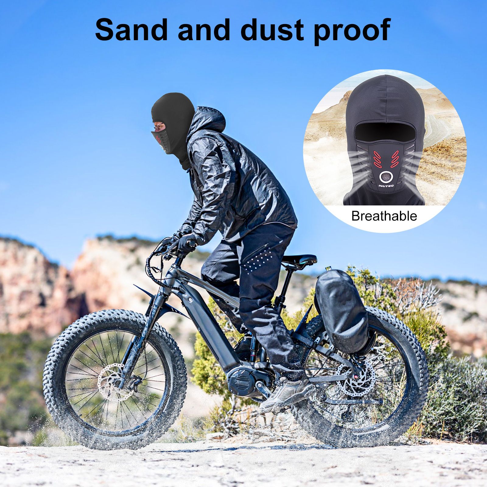 Summer Balaclava Face Mask Cooling Neck Gaiter Breathable Face Covering with Breathable Holes Motorcycle Cycling for Men Women