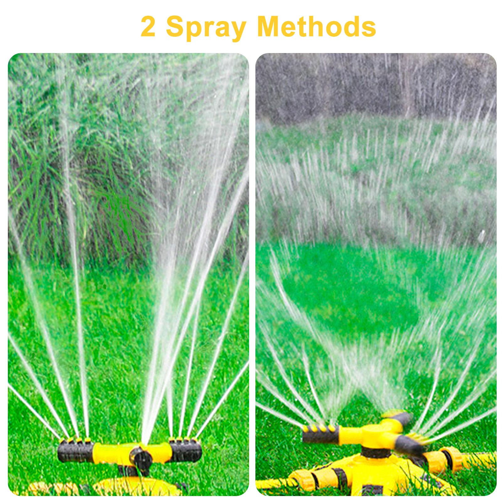 Water Sprinkler for Kids and Toddlers, Summer Yard Outdoor Water Play Toys with Rotating Spray Nozzles, Outside Splashing Lawn Game for Kids Ages 3 4 5 6 7 8 Boys Girls Pets, Attaches to Garden Hose
