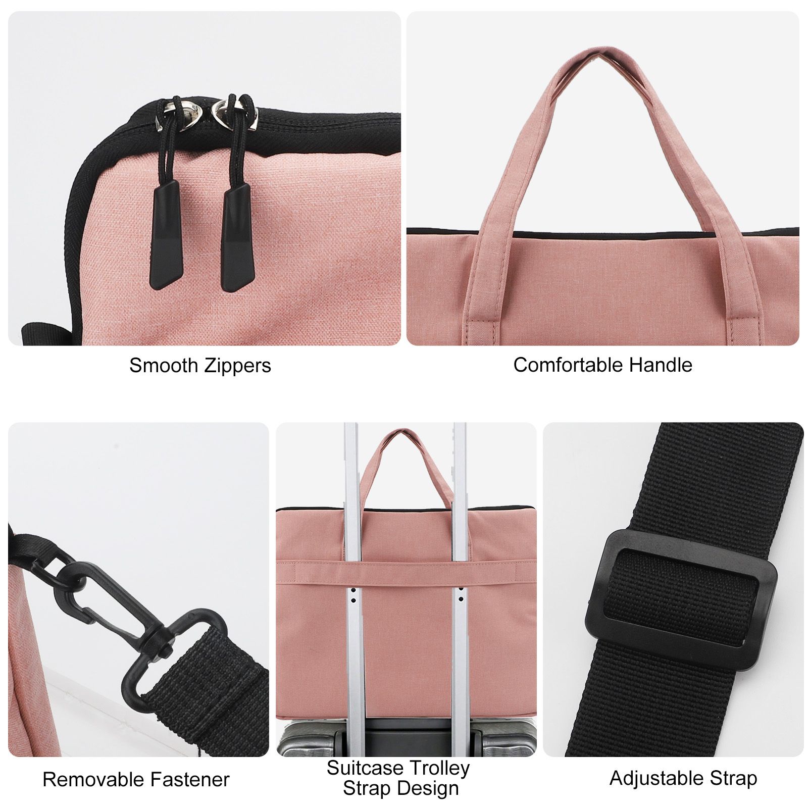 15.7" Laptop Sleeve Case, Travel Carrying Bag Fits for 15"–15.6" HP Dell Lenovo Acer Asus Notebook