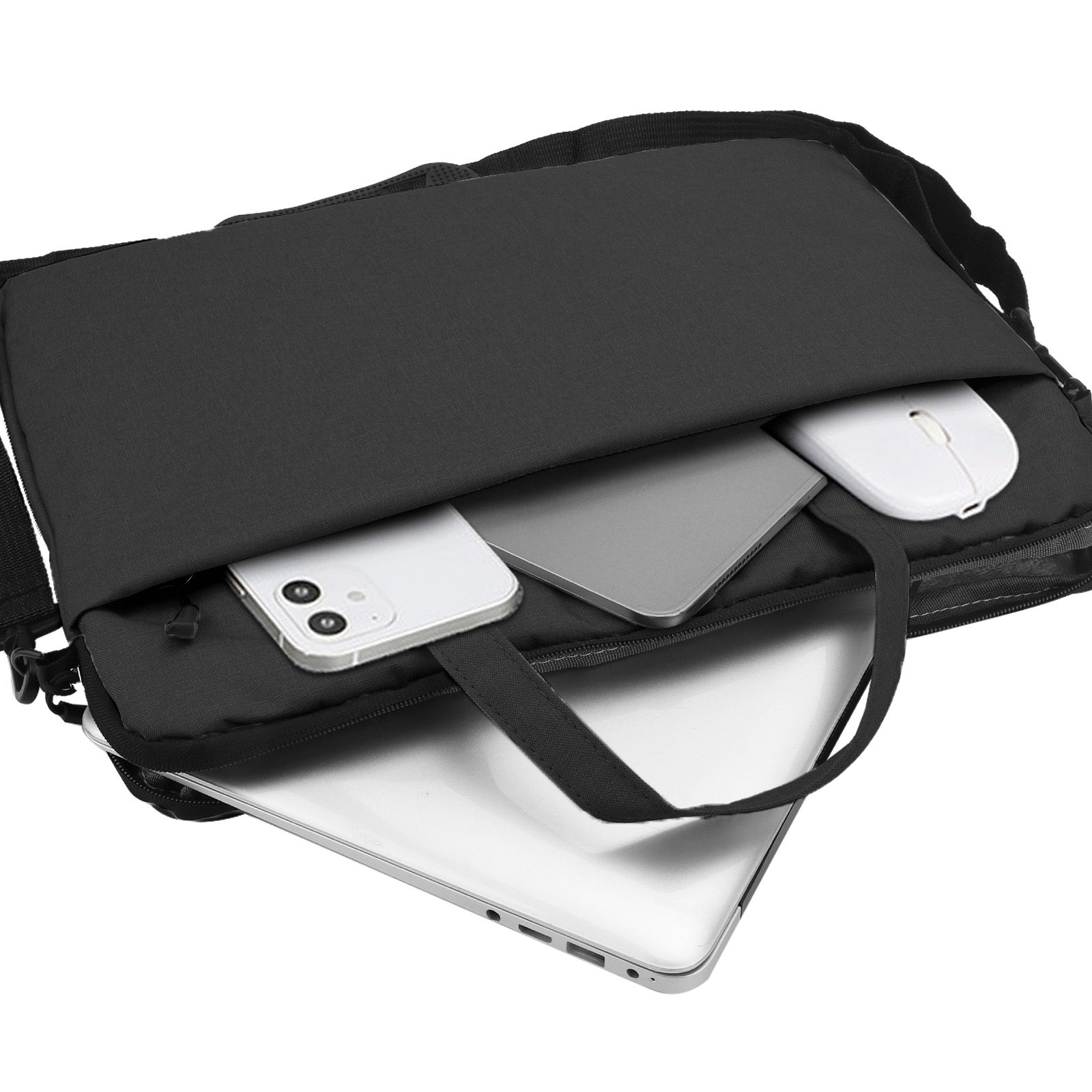 15.7" Laptop Sleeve Case, Travel Carrying Bag Fits for 15"–15.6" HP Dell Lenovo Acer Asus Notebook